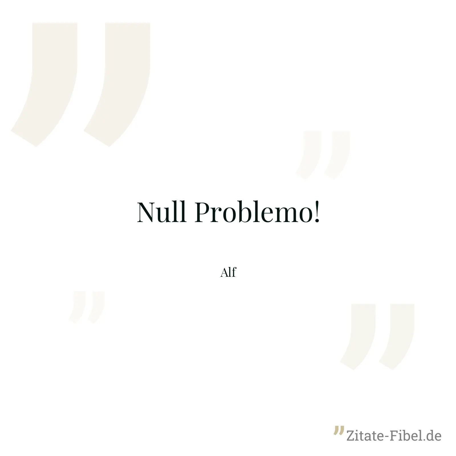 Null Problemo! - Alf