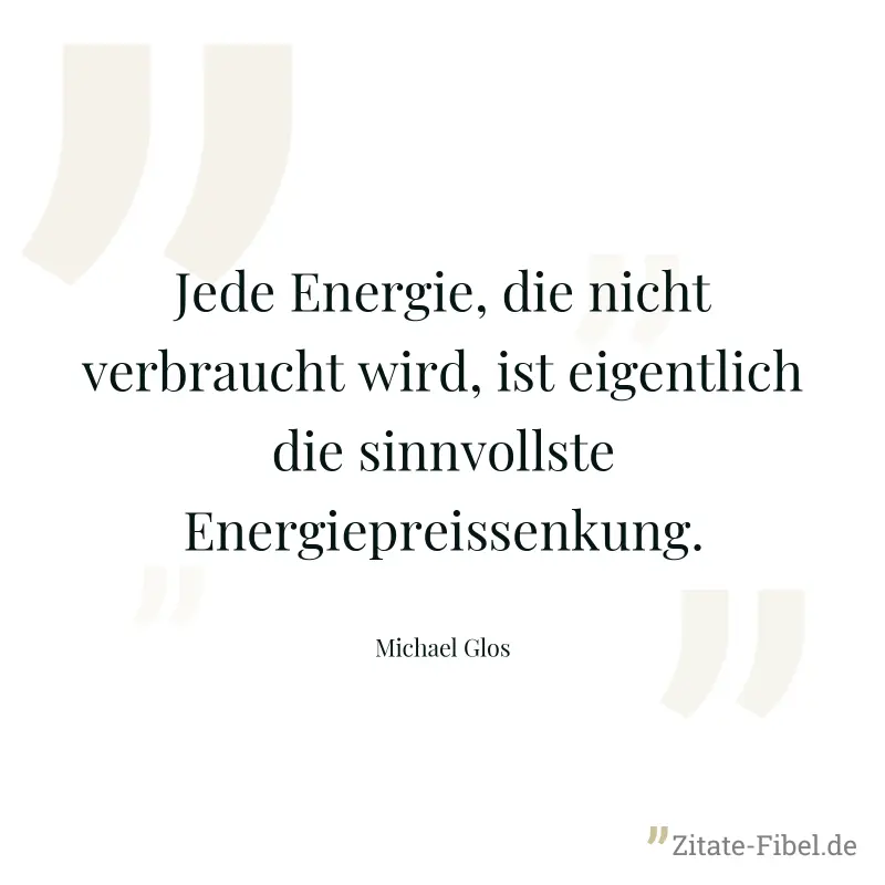 Jede Energie, die nicht verbraucht wird, ist eigentlich die sinnvollste Energiepreissenkung. - Michael Glos