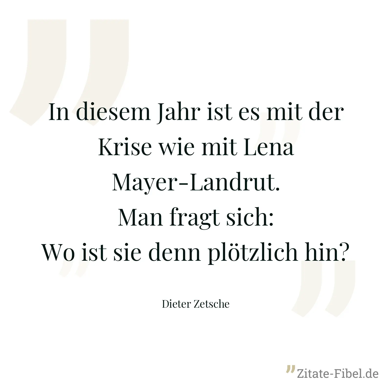 In diesem Jahr ist es mit der Krise wie mit Lena Mayer-Landrut. Man fragt sich: Wo ist sie denn plötzlich hin? - Dieter Zetsche