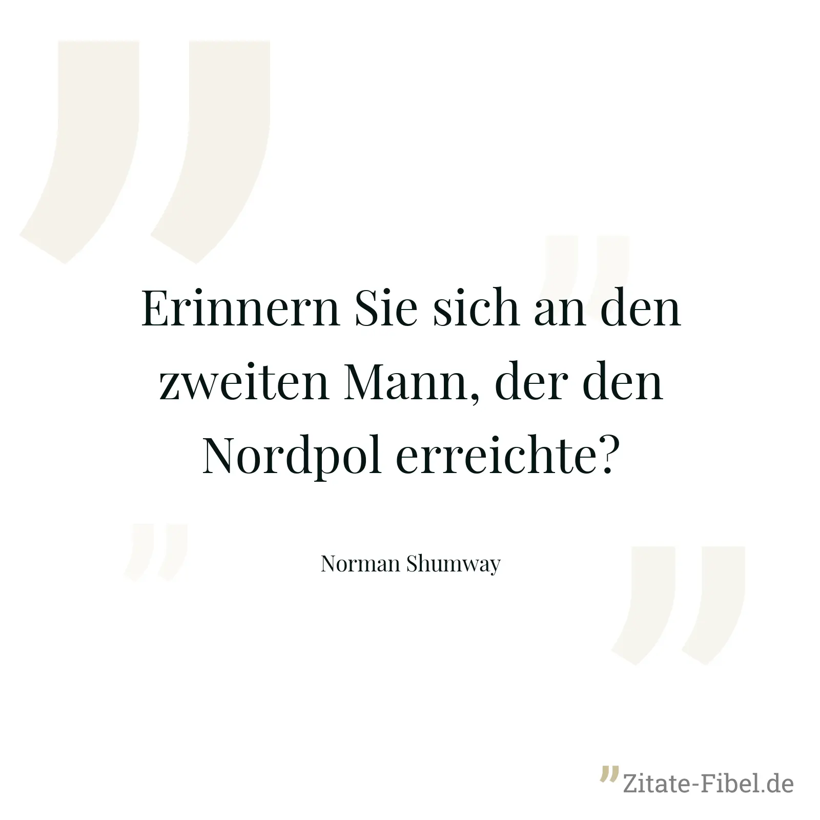 Erinnern Sie sich an den zweiten Mann, der den Nordpol erreichte? - Norman Shumway